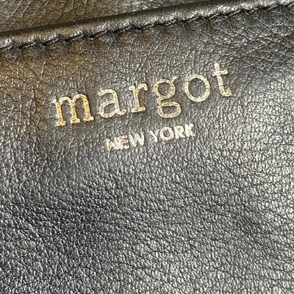 Margot New York Black Leather Crossbody Bag